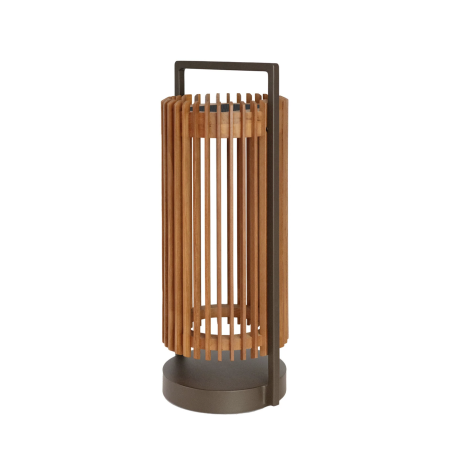 JAZZ Solar Outdoor Light - Teak / Bronze Aluminum